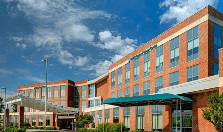 A photo of the building where the Fredericksburg outpatient center is located.