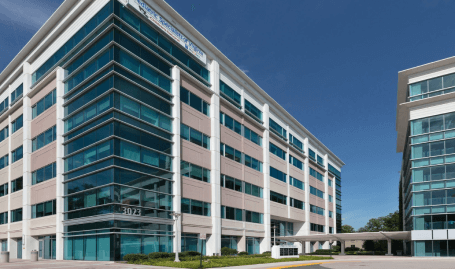 A photo of the building where the Northern Virginia outpatient center is located.